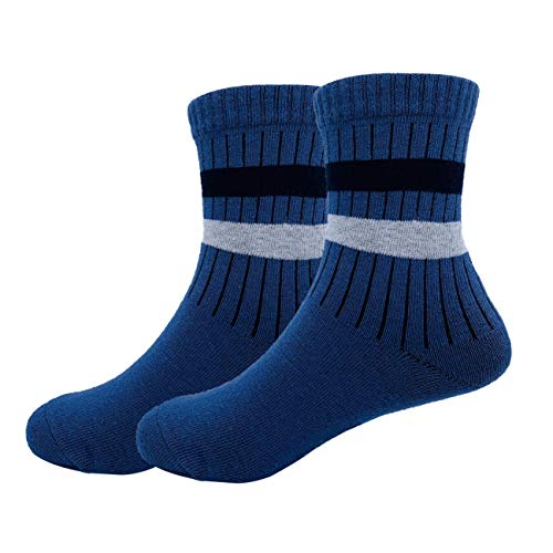 Cczmfeas Kids Boys Striped Cotton Short Crew Socks Assorted 10-Pack (4-7 Years, Striped) #TOP1