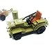 koolfigure Custom WWII Military Airport Fuel Tractor Building Blocks Toy Set, WW2 Military Army Mini Build Bricks