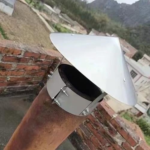 Tapa de conducto de humos con refuerzo contra lluvia y viento exterior 7