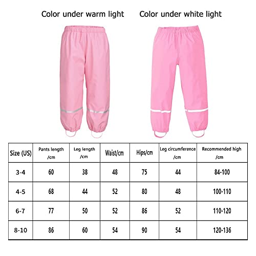 Qilucky 8-10 Year Unisex Rain Pants Children thumb #4