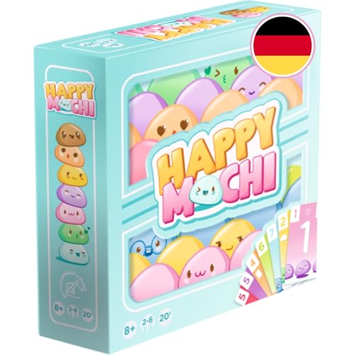 Zygomatic, Happy Mochi, Juego Familiar, Juego de Cartas, 2-6 Jugadores, a Partir de 8 años, 20 Minutos, alemán