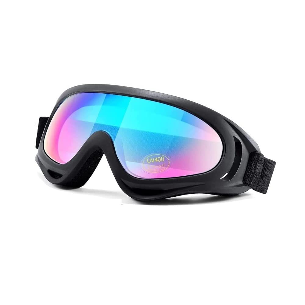 Yobbo Unisex Bike Riding Goggle Mask Helmet UV Protective Windproof Face & Eyewear Dirt Shield Detachable Mouth Filter for Cycling, Motorbike, snowboarding Skiing