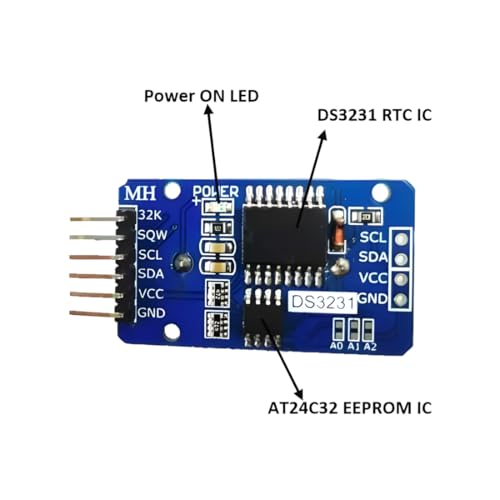 Robocraze DS3231 AT24C32 IIC Precision RTC | Real Time Clock Memory ...