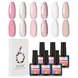 ♥ Esmalte de uñas de gel UV con caja de regalo exquisita: embalado en una caja de regalo exquisita y portátil, será un gran regalo para nuestros amigos, familiares, colegas, etc.