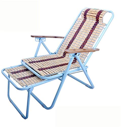 Xzgden Lightweight Foldable Beach Chair, Bamboo Massage Napping Lounger Chair Chaise For Outdoor Patio Garden Camping #TOP10