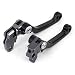 JFG RACING Billet Pivot Foldable Clutch Brake Lever For Suzuki RM125 RM250 96-03 Dirt Bike Motorcycle Black