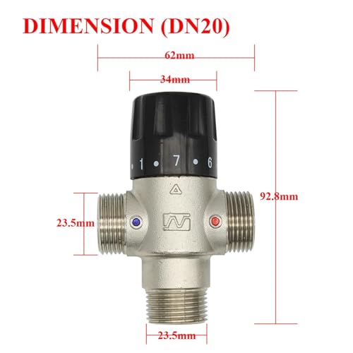 Válvula termostática de latón DN20 para un control preciso de la temperatura solar 4