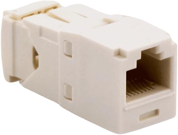 Panduit Mini-Com TX6 Plus Giga-Channel Cat6 Jack, Off-White, Box of 50 CJ688TGIW