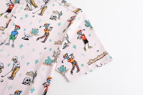 Camisetas Polo para Hombre de Golf, Secado Rápido y Transpirable, Estilo Casual con Estampado Divertido miniatura 5