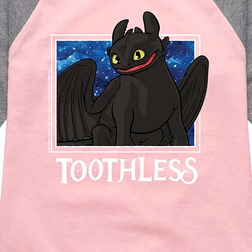 How to Train Your Dragon - Toothless Stars - Toddler & Youth Girls Raglan Graphic T-Shirt3