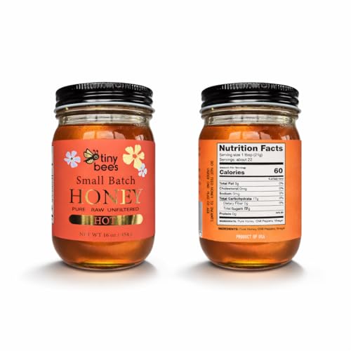 Tiny Bees Miel Cruda Picante 16 oz