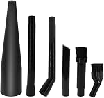 8 Pcs Household Cleaning Vacuum Cleaner Attachments for Shop Vac Accessories - 2 1/2" to 1 1/4" Vacuum Hose Adapter, 1 7/8" to 1" Adapter for Shop Vac, 1 1/4" Vacuum Brush Flexible Crevice Tool
