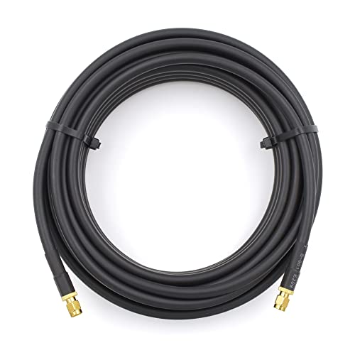 RANGEFUL SMA Cable 3m 9.8ft Ultra Low Loss Coax Cable 5D-FB diameter 7.5mm Extension Lead Black SMA Male to SMA Male Coaxial 50ohm for 4G 5G Router Aerial WIFI GPS Antenna - Image 3