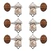 Waverly Guitar Tuners with Koa Knobs for Solid Pegheads, Nickel, 3L/3R