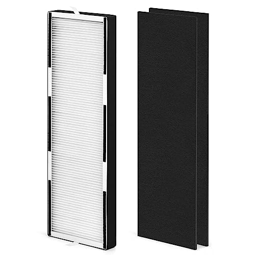 HP600 Filters Compatible with Hunter HP600 Tall Tower Air Puri-fier, 4-in-1 Hunter HEPA Filter Replacement HP600 Set with 1x H-HF600-VP H13 True HEPA Filter and 2x H-PF600 Coconut Carbon Pre-Filter by Zouhwaso - Used condition - US$18.78