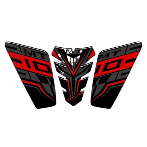 Autocollant Moto Réservoir pour Yamaha MT10 FZ 2016-2021 Protection Carburant Noir