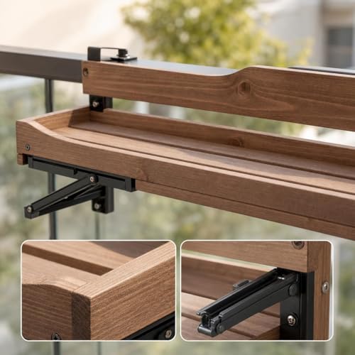 Support jardinière balcon suspendu support de fleurs pour balustrade réglable