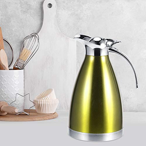 Chaleira de aço inoxidável à prova de vazamento à prova de ferrugem,(Type A alloy handle gold, 1.5L)