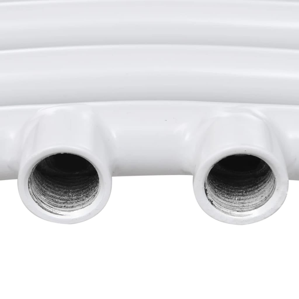 vidaXL Radiador toallero de baño con rieles curvados 600 x 1160 mm