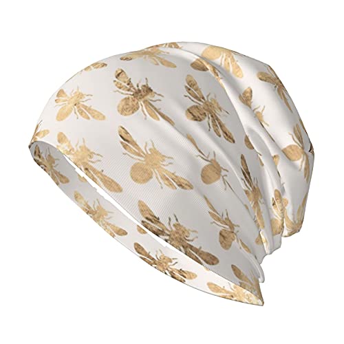 Cancer Chemo Hat for Women, Fashion Prints Slouchy Chemo Headwear Scarf Headwraps Lightweight Sleep Caps, Honey Bees