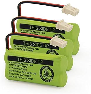 GLEPOWEER 2.4V 400mAh Cordless Home Phone Battery Compatible with AT&T BT162342 BT-162342 BT166342