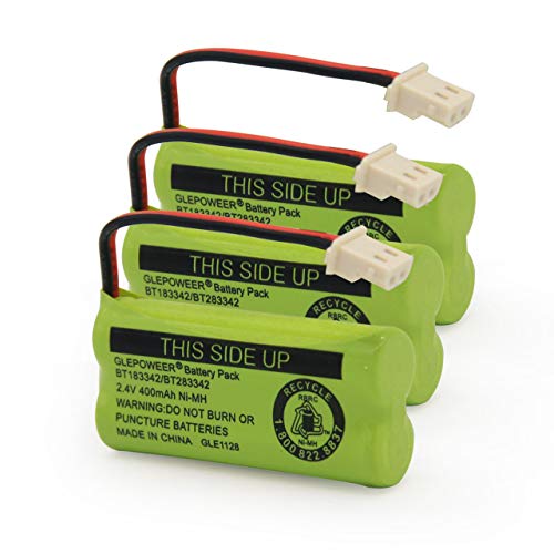 GLEPOWEER 2.4V 400mAh Cordless Home Phone Battery Compatible with AT&T BT162342 BT-162342 BT166342