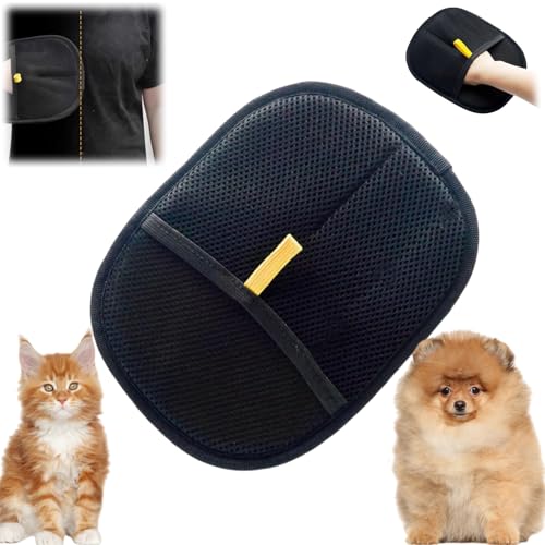 Double Sided Pet Grooming Gloves,Hands on Pet Static Hair Removal Gloves,Cat Hair Remover,Reusable Pet Grooming Gloves for Washing,Deshedding,Grooming,Cat Brushes for Grooming,Cat Grooming Glove