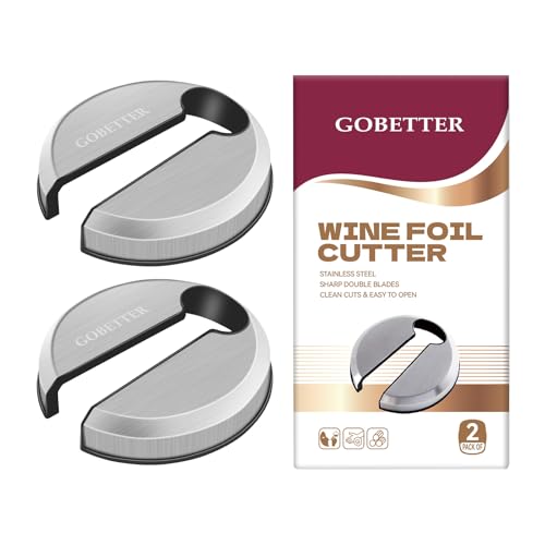 Gobetter Wine Foil Cutter Tool, Premium Stainless Steel Bottle Top