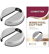Gobetter Wine Foil Cutter Tool, Premium Stainless Steel Bottle Top Seal Opener & Neck Label Remov...
