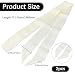 GORGECRAFT 2 Stück Einfarbiger Schmaler Schal Reines Langes Halstuch Beige Satin Krawattengürtel Stirnband Band Schärpe Krawatte Haarschal Für Damen Hemden Jeans Kleider Accessoires Handtaschengriff