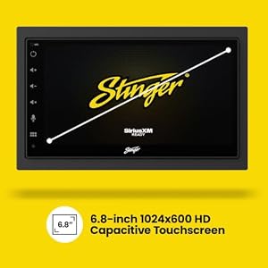 Stinger 6.8" Wireless Apple CarPlay Radio for Jeep Wrangler JK (2007-18) — photo 4 of 6