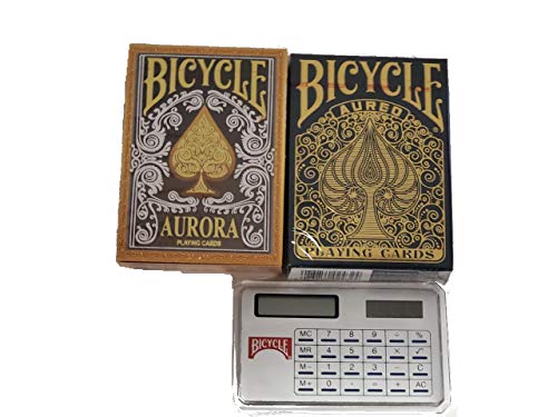 Bicycle Lot 2 Aurora and Aureo Playing Cards With Bicycle Calculator