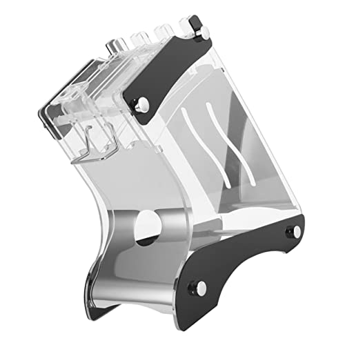 Cabilock Modern Kitchen Knife Holder Acrylic Stainless Steel Tilted Knife Rack Organizer Easy Access