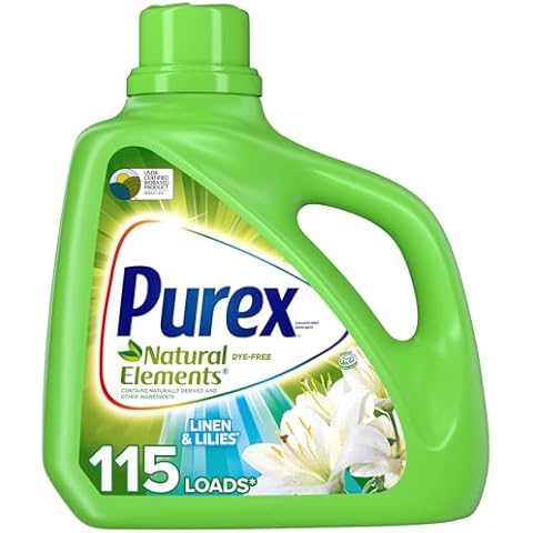 Purex Liquid Laundry Detergent, Natural Elements Linen & Lilies, 150 Fluid Ounces, 115 Loads Cover