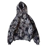 Grimwood Hoodie Camo Spec. 001 - Custom fully hand printed leaf camouflage each 1 of 1, Hunting Gift, Streetwear Jacket