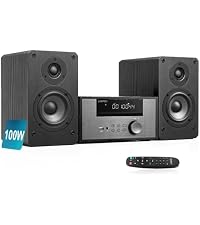 Amazon.co.jp: LONPOO CDプレーヤー 100W コンパクトコンポーネント