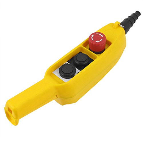 Uxcell COB61E Emergency Stop Up Down Button Pushbutton Switch for Hoist