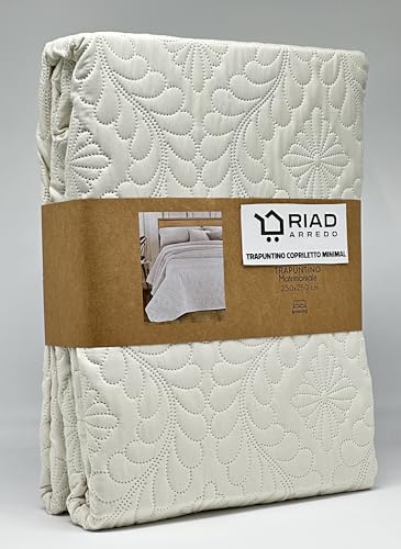 Riad Arredo Marilyn Crema Marilyn Couette pour lit double Minimal de couleur unie et légère