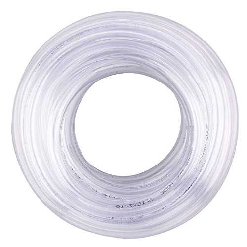 DERNORD PVC Tubing 3/16"ID X 5/16"OD Flexible Clear Vinyl Hose 25 Feet for Food Grade