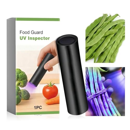 Antorcha UV - Mini Lámpara UV LED | Mini Linterna | Detector Ultravioleta Portátil De Protección De Alimentos, Lámpara De Irradiación Ultravioleta De Monitoreo De Seguridad Alimentaria, Ideal Para Pad