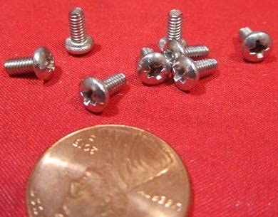 18-8 Stainless Steel Pan Head Phillips Machine Screws, 4-48 Thread Size x 1/4" Length, 100 Pcs