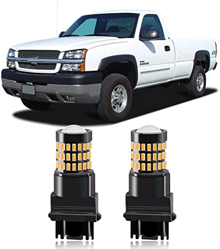 3157 Canbus LED Switchback Turn Signal Bulbs For GMC Sierra 1500 (1999-2013) – 2 Pack, Amber/White