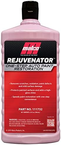 Malco Paint Rejuvenator - One Step Automotive Paint Restoration/Clear Coat Scratch and Swirl Remover/Re-Shine Old, Aged Paint to Look New / 32 Fl Oz (111732)