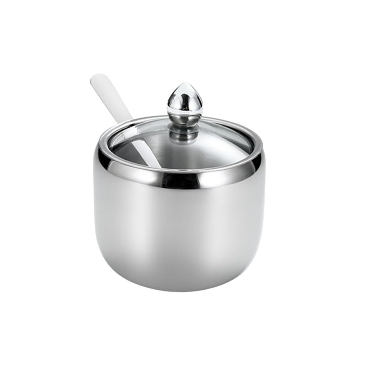 Mipcase Pot à Épices en Acier Inoxydable 304, Rangement Moderne