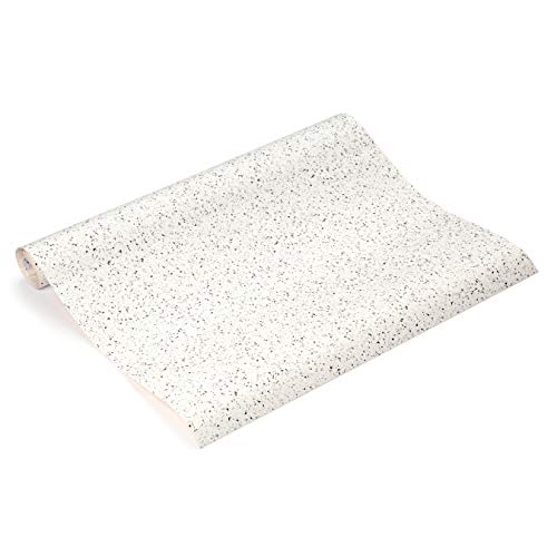 Con-Tact Brand Creative Covering Shelf Liner, 18" X 16', Granite Black And White #TOP2