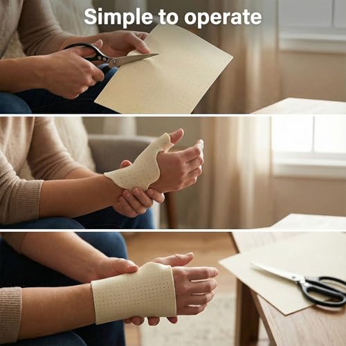 Image of 1 Pcs Splinting Thermoplastic Material Sheet 1 /8 inch x 18 inch x 24 inchLarge Beige Splinting Material 1% Perforated Single Sheet for Experienced Splinters Brace Novice Foot Finger Wrist Elbow