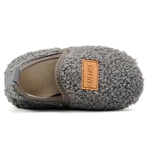 Image of ANLUKE Kids Toddler Slippers Boys Girls Indoor House Shoes Non-Slip Slippers Socks Outdoor Warm Walking Shoes
