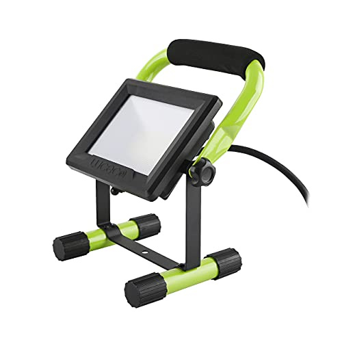 Luceco Foco de Trabajo LED 20W, Luz Portátil IP65 Impermeable, Lampara Portátil para Obras, Jardines, Automóviles, Garajes,
