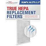 LifeSupplyUSA Replacement filter for Hunter 30930 Air Purifier fits Models: 30200, 30201, 30205, 30250, 30253, 30255, 30256, 30350, 30374, 30375, 30377, 30380, 30390, 37255 & 37375.