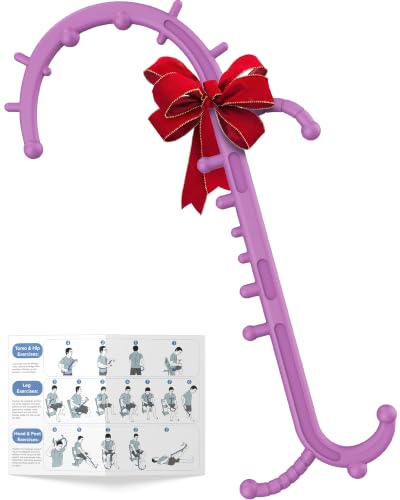 Image of Back and Neck Massager for Pain Relief Deep Tissue, Upgraded Full Body Trigger Point Cane Massage Tools, Therapy Massage Stick Pressure Point Hook, Muscle Knot Remover Tool (Pink)